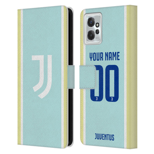 Custom Customised Personalised Juventus Football Club 2025/26 Kit Away Leather Book Wallet Case Cover For Motorola Moto G Power (2023)