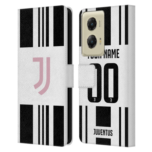Custom Customised Personalised Juventus Football Club 2025/26 Kit Home Leather Book Wallet Case Cover For Motorola Moto G Stylus 5G (2024)