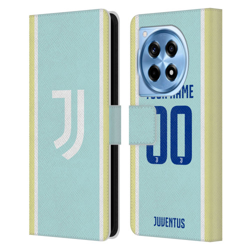 Custom Customised Personalised Juventus Football Club 2025/26 Kit Away Leather Book Wallet Case Cover For OnePlus 12R