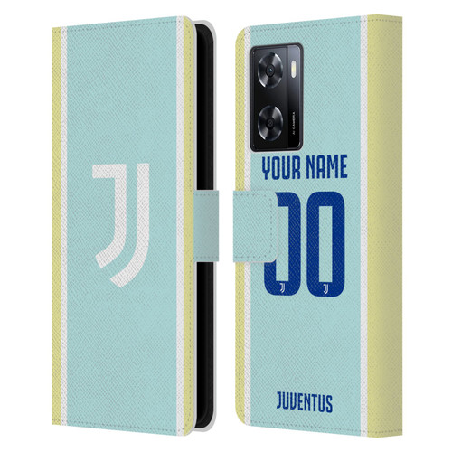Custom Customised Personalised Juventus Football Club 2025/26 Kit Away Leather Book Wallet Case Cover For OPPO A57s