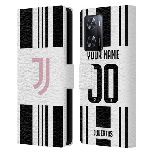 Custom Customised Personalised Juventus Football Club 2025/26 Kit Home Leather Book Wallet Case Cover For OPPO A57s