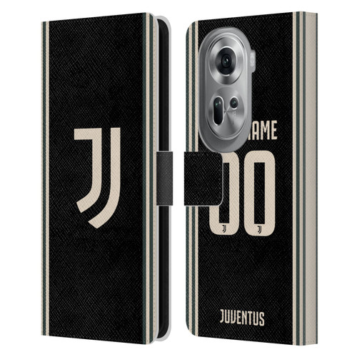 Custom Customised Personalised Juventus Football Club 2025/26 Kit Third Leather Book Wallet Case Cover For OPPO Reno11 Pro