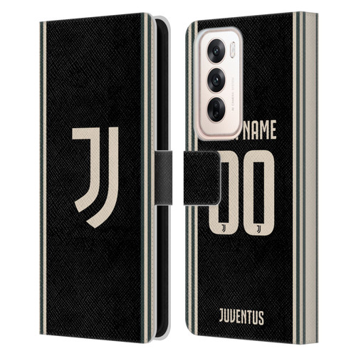 Custom Customised Personalised Juventus Football Club 2025/26 Kit Third Leather Book Wallet Case Cover For OPPO Reno12 5G