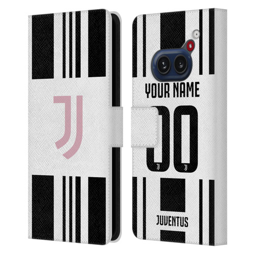 Custom Customised Personalised Juventus Football Club 2025/26 Kit Home Leather Book Wallet Case Cover For Nothing Phone (2a)