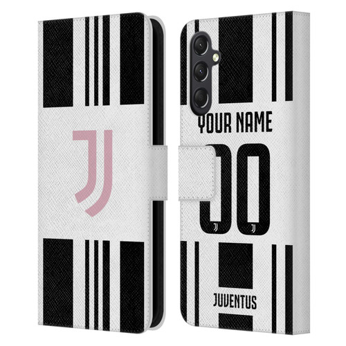 Custom Customised Personalised Juventus Football Club 2025/26 Kit Home Leather Book Wallet Case Cover For Samsung Galaxy A24 4G / M34 5G
