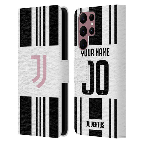 Custom Customised Personalised Juventus Football Club 2025/26 Kit Home Leather Book Wallet Case Cover For Samsung Galaxy S22 Ultra 5G