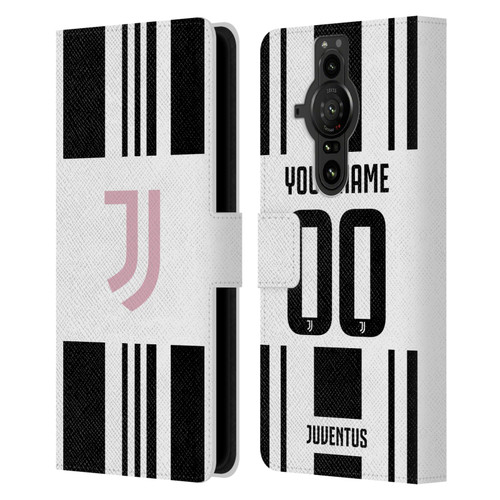 Custom Customised Personalised Juventus Football Club 2025/26 Kit Home Leather Book Wallet Case Cover For Sony Xperia Pro-I
