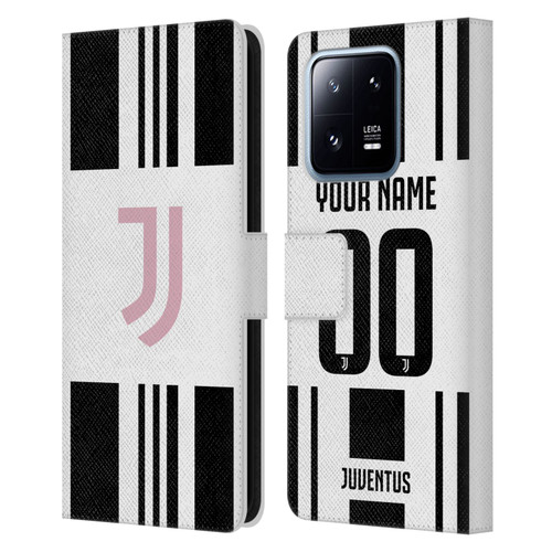 Custom Customised Personalised Juventus Football Club 2025/26 Kit Home Leather Book Wallet Case Cover For Xiaomi 13 Pro 5G