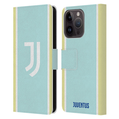 Juventus Football Club 2025/26 Kit Away Leather Book Wallet Case Cover For Apple iPhone 15 Pro