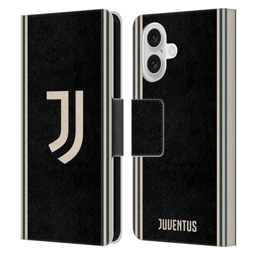 Juventus Football Club 2025/26 Kit Third Leather Book Wallet Case Cover For Apple iPhone 16