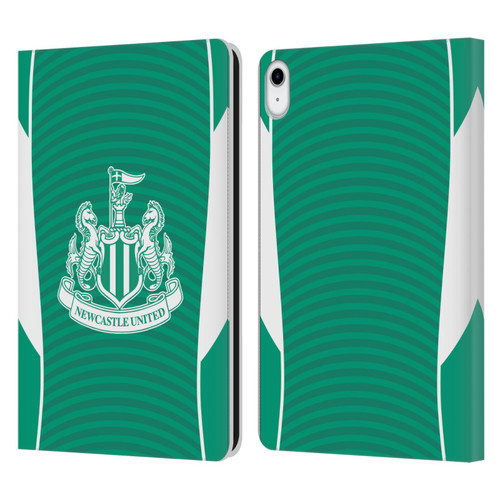 Newcastle United Football Club 2025/26 Crest Kit Away Leather Book Wallet Case Cover For Apple iPad 10.9 2022/2025