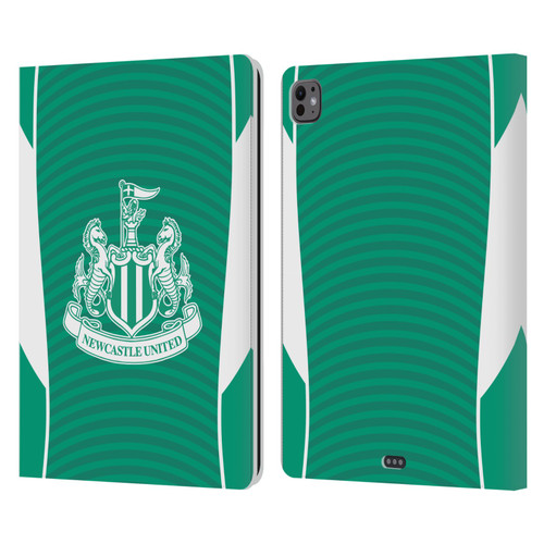 Newcastle United Football Club 2025/26 Crest Kit Away Leather Book Wallet Case Cover For Apple iPad Pro 13 M4 2024
