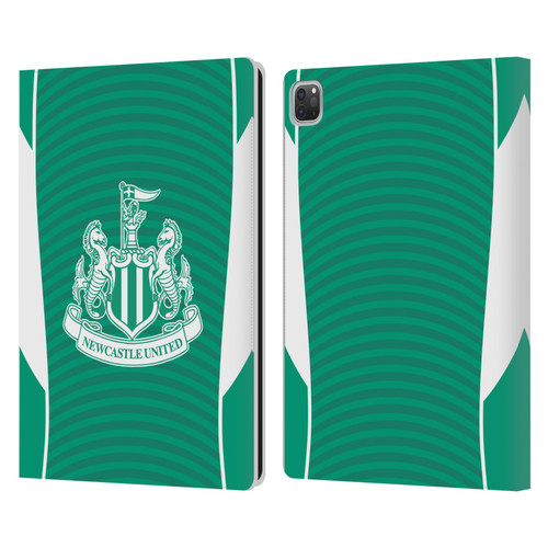 Newcastle United Football Club 2025/26 Crest Kit Away Leather Book Wallet Case Cover For Apple iPad Pro 12.9 2020/2021/2022