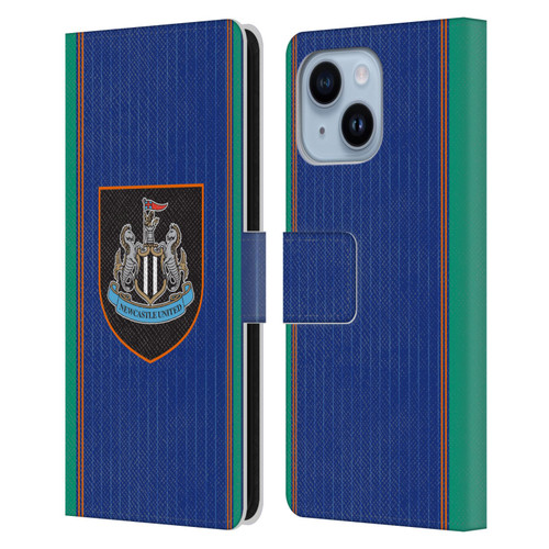 Newcastle United Football Club 2025/26 Crest Kit Third Leather Book Wallet Case Cover For Apple iPhone 14 Plus