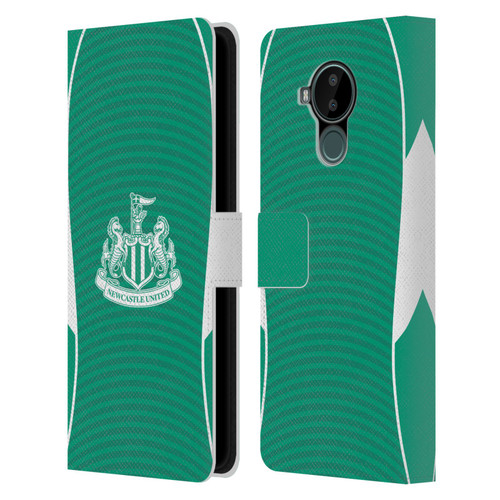 Newcastle United Football Club 2025/26 Crest Kit Away Leather Book Wallet Case Cover For Nokia C30