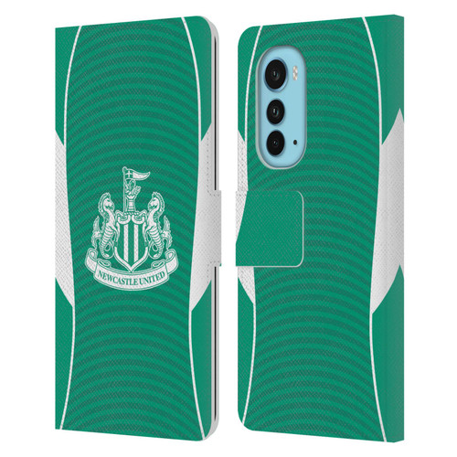 Newcastle United Football Club 2025/26 Crest Kit Away Leather Book Wallet Case Cover For Motorola Edge (2022)
