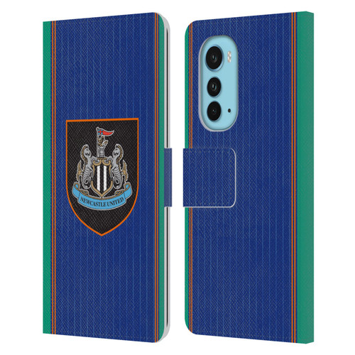 Newcastle United Football Club 2025/26 Crest Kit Third Leather Book Wallet Case Cover For Motorola Edge (2022)