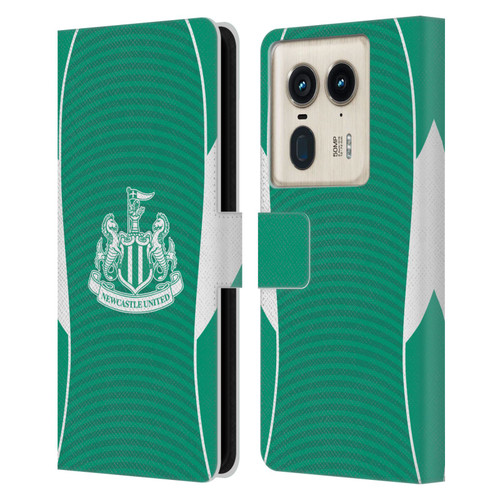 Newcastle United Football Club 2025/26 Crest Kit Away Leather Book Wallet Case Cover For Motorola Edge 50 Ultra/X50 Ultra