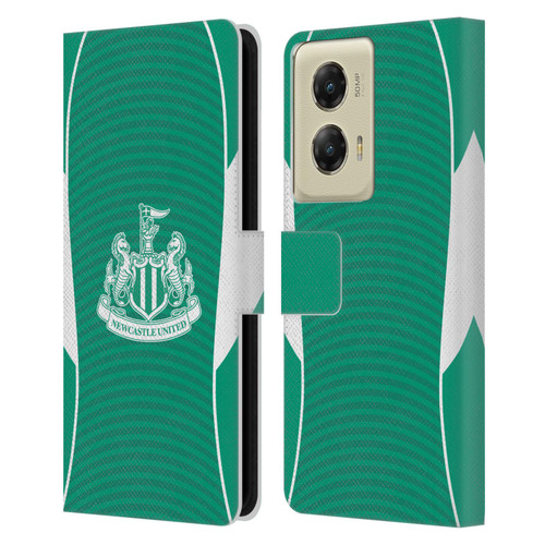 Newcastle United Football Club 2025/26 Crest Kit Away Leather Book Wallet Case Cover For Motorola Moto G Stylus 5G (2024)