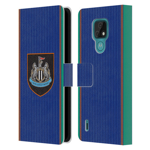 Newcastle United Football Club 2025/26 Crest Kit Third Leather Book Wallet Case Cover For Motorola Moto E7