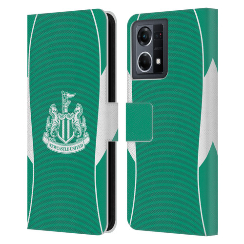 Newcastle United Football Club 2025/26 Crest Kit Away Leather Book Wallet Case Cover For OPPO Reno8 4G
