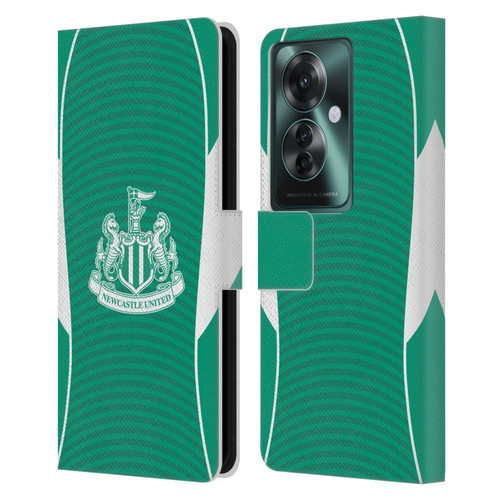 Newcastle United Football Club 2025/26 Crest Kit Away Leather Book Wallet Case Cover For OPPO Reno11 F 5G / F25 Pro 5G