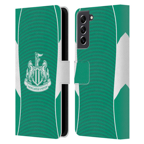 Newcastle United Football Club 2025/26 Crest Kit Away Leather Book Wallet Case Cover For Samsung Galaxy S21 FE 5G