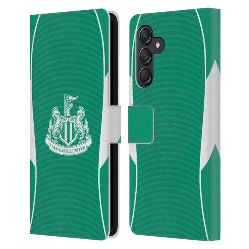 Newcastle United Football Club 2025/26 Crest Kit Away Leather Book Wallet Case Cover For Samsung Galaxy M55 5G