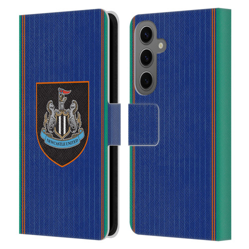 Newcastle United Football Club 2025/26 Crest Kit Third Leather Book Wallet Case Cover For Samsung Galaxy S25