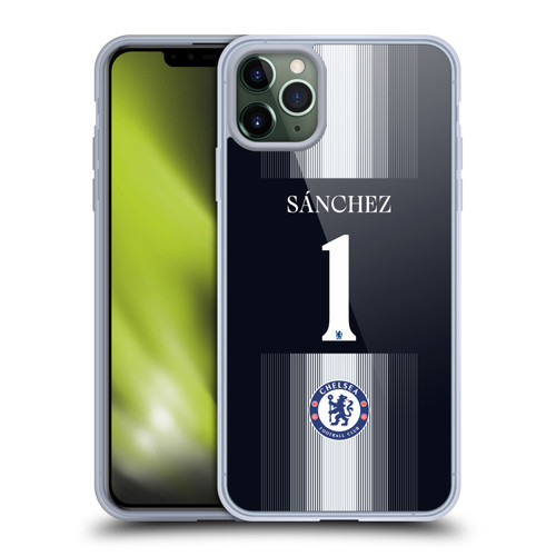 Chelsea Football Club 2025/26 Players Home Kit 1st Group Robert Sánchez Soft Gel Case for Apple iPhone 11 Pro Max