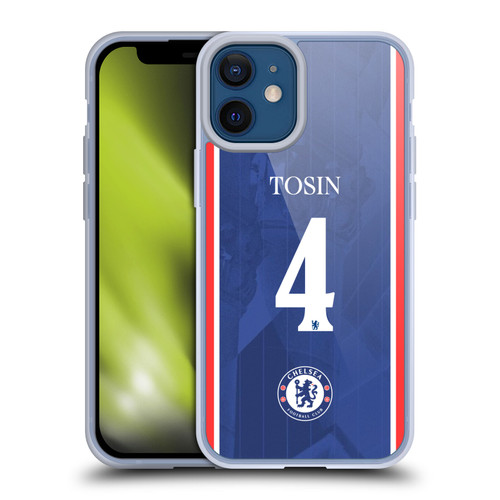 Chelsea Football Club 2025/26 Players Home Kit 1st Group Tosin Adarabioyo Soft Gel Case for Apple iPhone 12 Mini