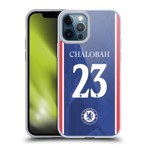 Chelsea Football Club 2025/26 Players Home Kit 1st Group Trevoh Chalobah Soft Gel Case for Apple iPhone 12 Pro Max