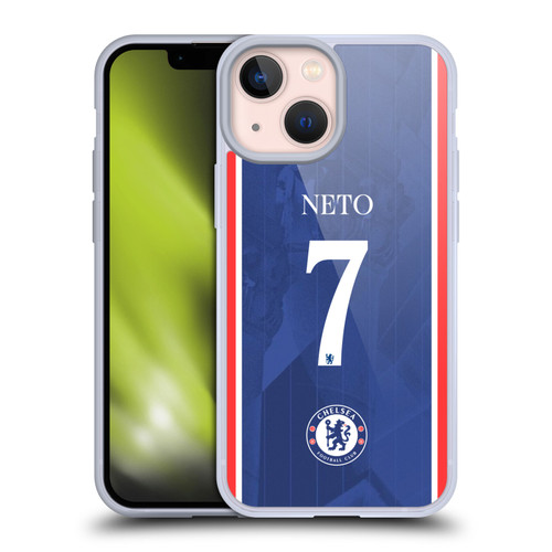 Chelsea Football Club 2025/26 Players Home Kit 1st Group Pedro Neto Soft Gel Case for Apple iPhone 13 Mini