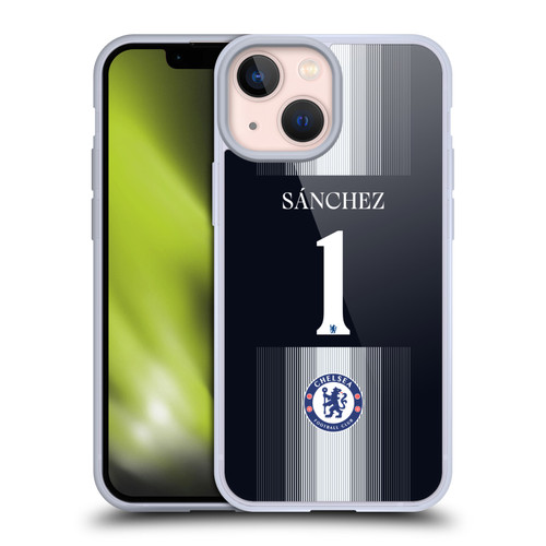 Chelsea Football Club 2025/26 Players Home Kit 1st Group Robert Sánchez Soft Gel Case for Apple iPhone 13 Mini