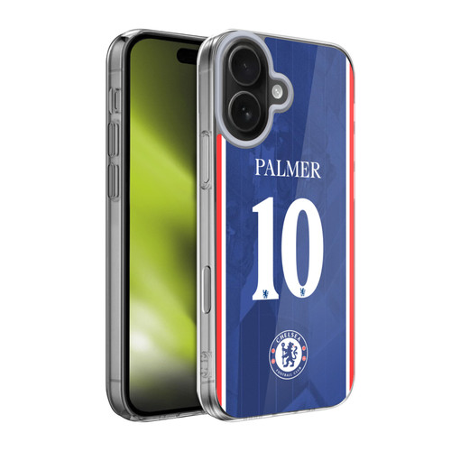 Chelsea Football Club 2025/26 Players Home Kit 1st Group Cole Palmer Soft Gel Case for Apple iPhone 17