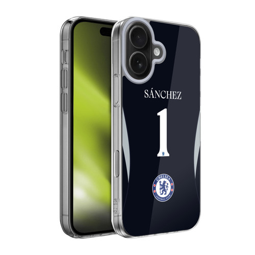 Chelsea Football Club 2025/26 Players Home Kit 1st Group Robert Sánchez Soft Gel Case for Apple iPhone 17
