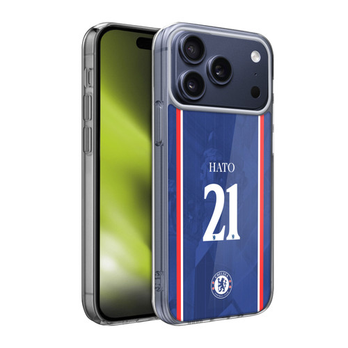 Chelsea Football Club 2025/26 Players Home Kit 1st Group Jorrel Hato Soft Gel Case for Apple iPhone 17 Pro Max