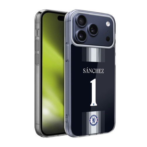 Chelsea Football Club 2025/26 Players Home Kit 1st Group Robert Sánchez Soft Gel Case for Apple iPhone 17 Pro Max