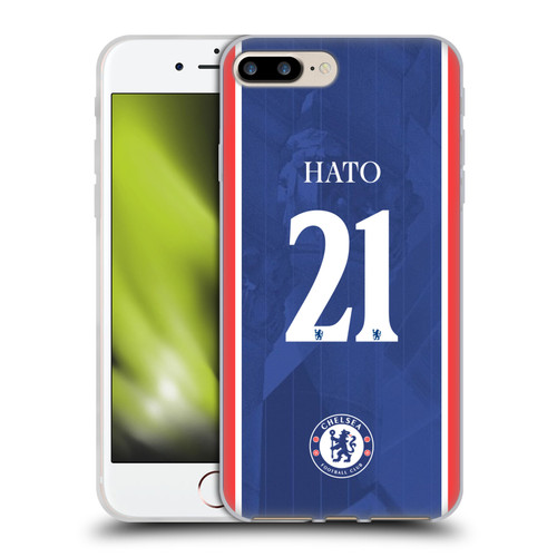 Chelsea Football Club 2025/26 Players Home Kit 1st Group Jorrel Hato Soft Gel Case for Apple iPhone 7 Plus / iPhone 8 Plus
