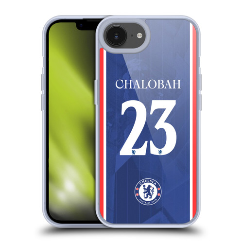 Chelsea Football Club 2025/26 Players Home Kit 1st Group Trevoh Chalobah Soft Gel Case for Apple iPhone 16e Chelsea Football Club 2025/26 Players Home Kit 1st Group Trevoh Chalobah Soft Gel Case for Apple iPhone 16e