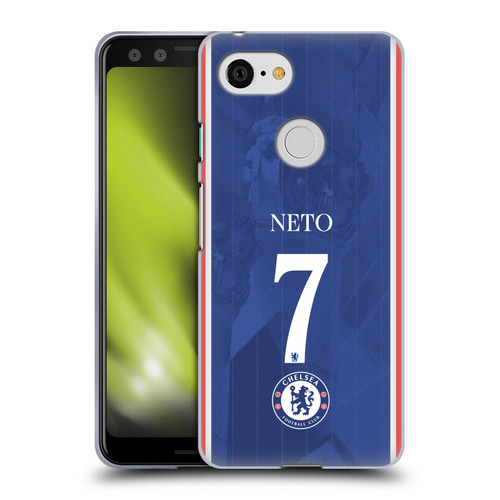 Chelsea Football Club 2025/26 Players Home Kit 1st Group Pedro Neto Soft Gel Case for Google Pixel 3