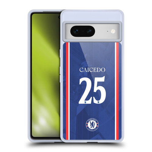 Chelsea Football Club 2025/26 Players Home Kit 1st Group Moisés Caicedo Soft Gel Case for Google Pixel 7 Chelsea Football Club 2025/26 Players Home Kit 1st Group Moisés Caicedo Soft Gel Case for Google Pixel 7