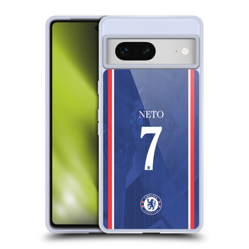 Chelsea Football Club 2025/26 Players Home Kit 1st Group Pedro Neto Soft Gel Case for Google Pixel 7
