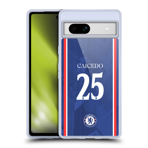 Chelsea Football Club 2025/26 Players Home Kit 1st Group Moisés Caicedo Soft Gel Case for Google Pixel 7a Chelsea Football Club 2025/26 Players Home Kit 1st Group Moisés Caicedo Soft Gel Case for Google Pixel 7a