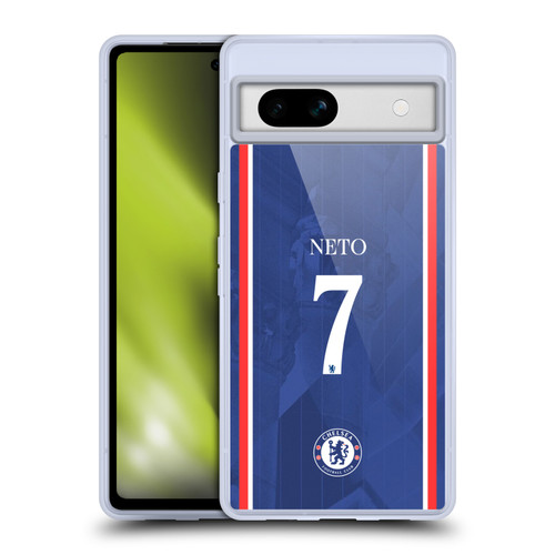 Chelsea Football Club 2025/26 Players Home Kit 1st Group Pedro Neto Soft Gel Case for Google Pixel 7a