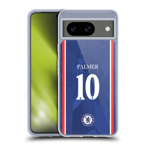 Chelsea Football Club 2025/26 Players Home Kit 1st Group Cole Palmer Soft Gel Case for Google Pixel 8