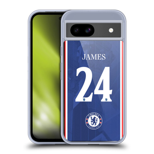 Chelsea Football Club 2025/26 Players Home Kit 1st Group Reece James Soft Gel Case for Google Pixel 8a Chelsea Football Club 2025/26 Players Home Kit 1st Group Reece James Soft Gel Case for Google Pixel 8a
