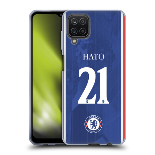 Chelsea Football Club 2025/26 Players Home Kit 1st Group Jorrel Hato Soft Gel Case for Samsung Galaxy A12 (2020)
