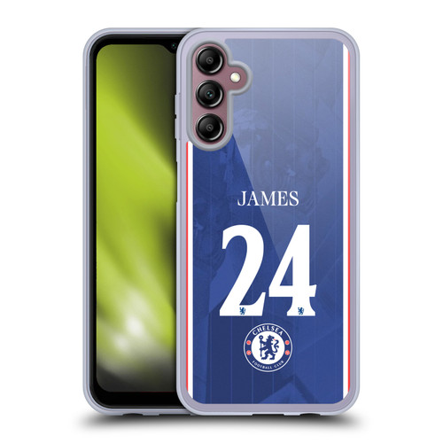 Chelsea Football Club 2025/26 Players Home Kit 1st Group Reece James Soft Gel Case for Samsung Galaxy A14 5G Chelsea Football Club 2025/26 Players Home Kit 1st Group Reece James Soft Gel Case for Samsung Galaxy A14 5G