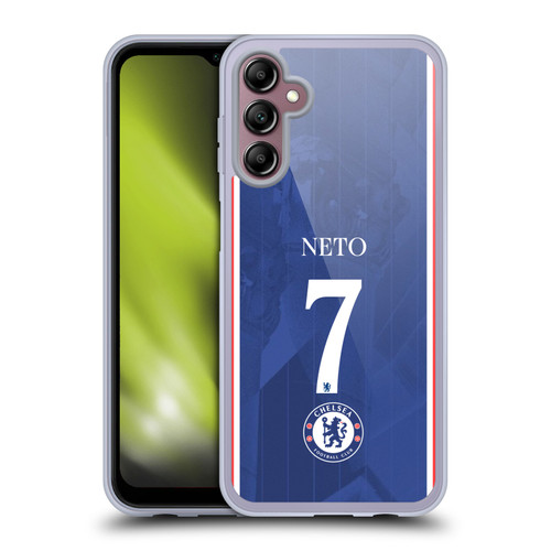 Chelsea Football Club 2025/26 Players Home Kit 1st Group Pedro Neto Soft Gel Case for Samsung Galaxy A14 5G
